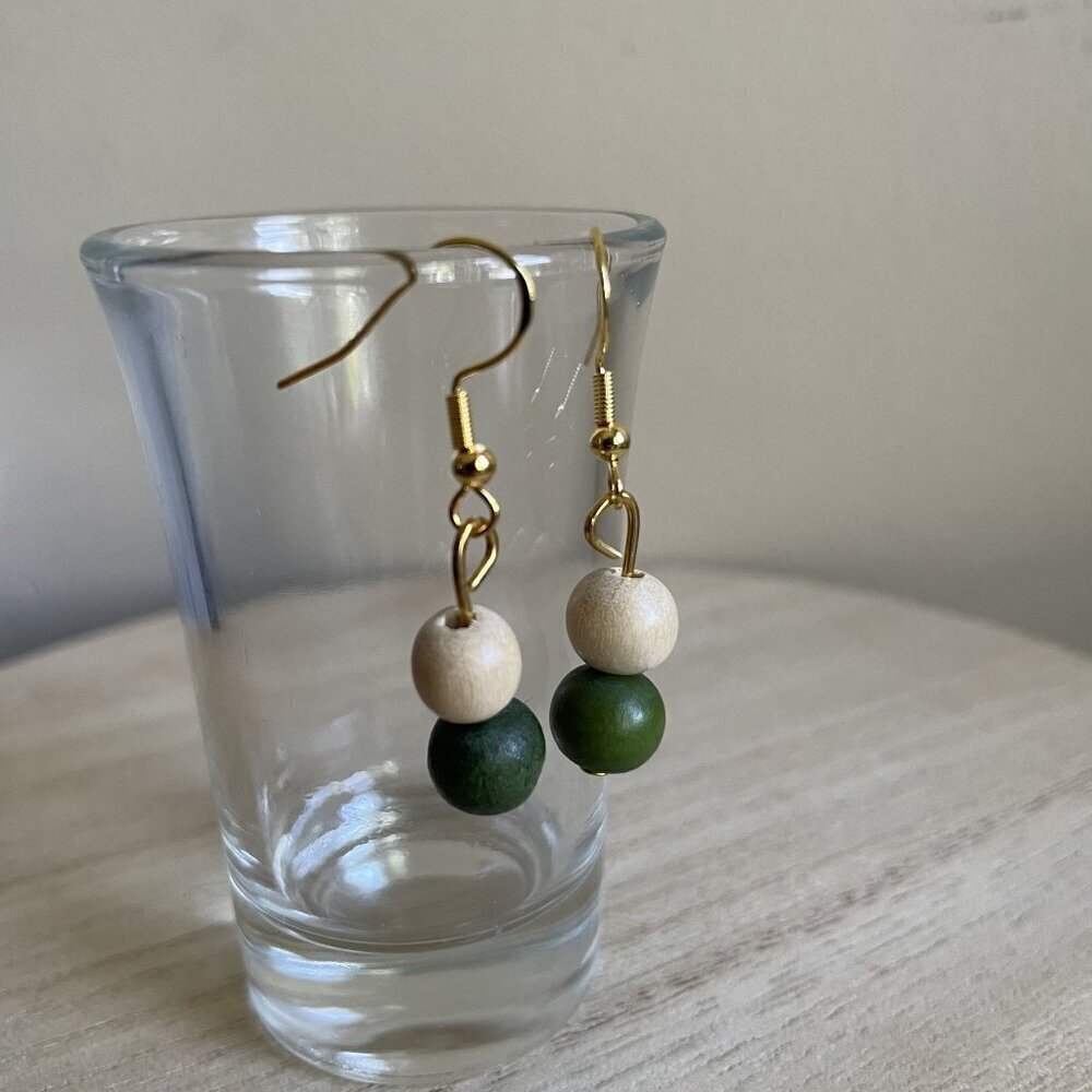Liya Beaded Earrings boho chic handmade casual gold silver delicate lightweight
